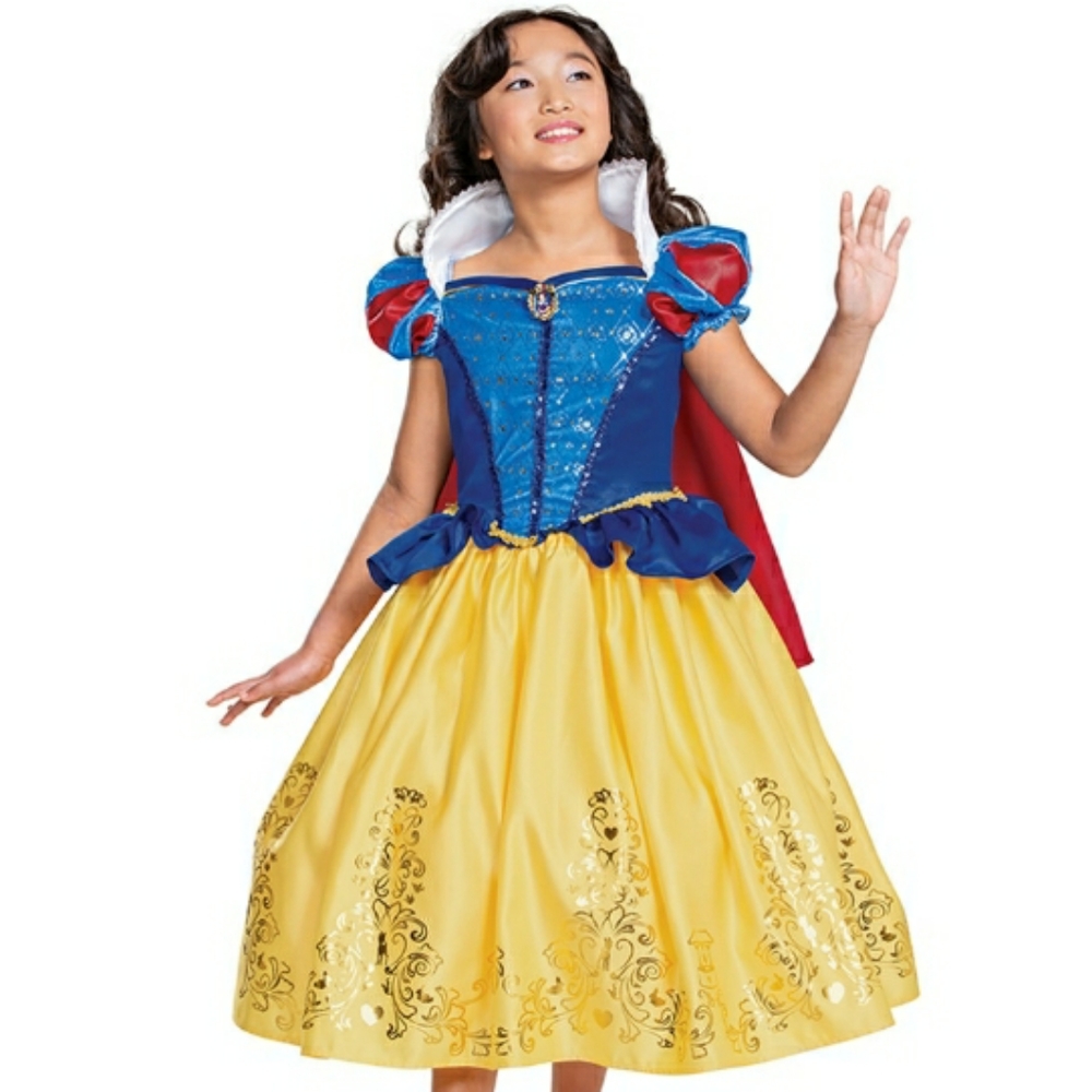 Preowned Disguise Disney Princess Snow White Prestige Child Costume (Size M 7-8)